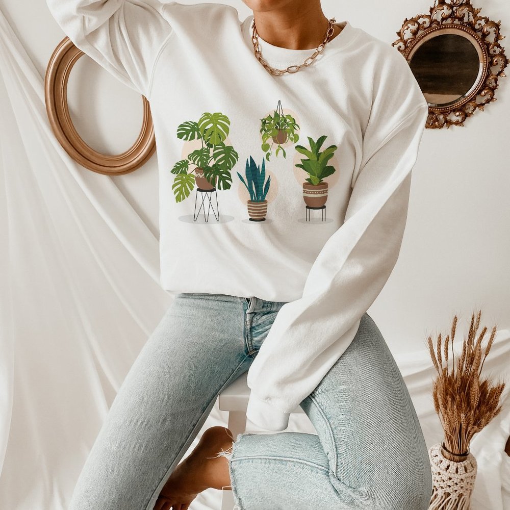 Variety of Plants white sweatshirt